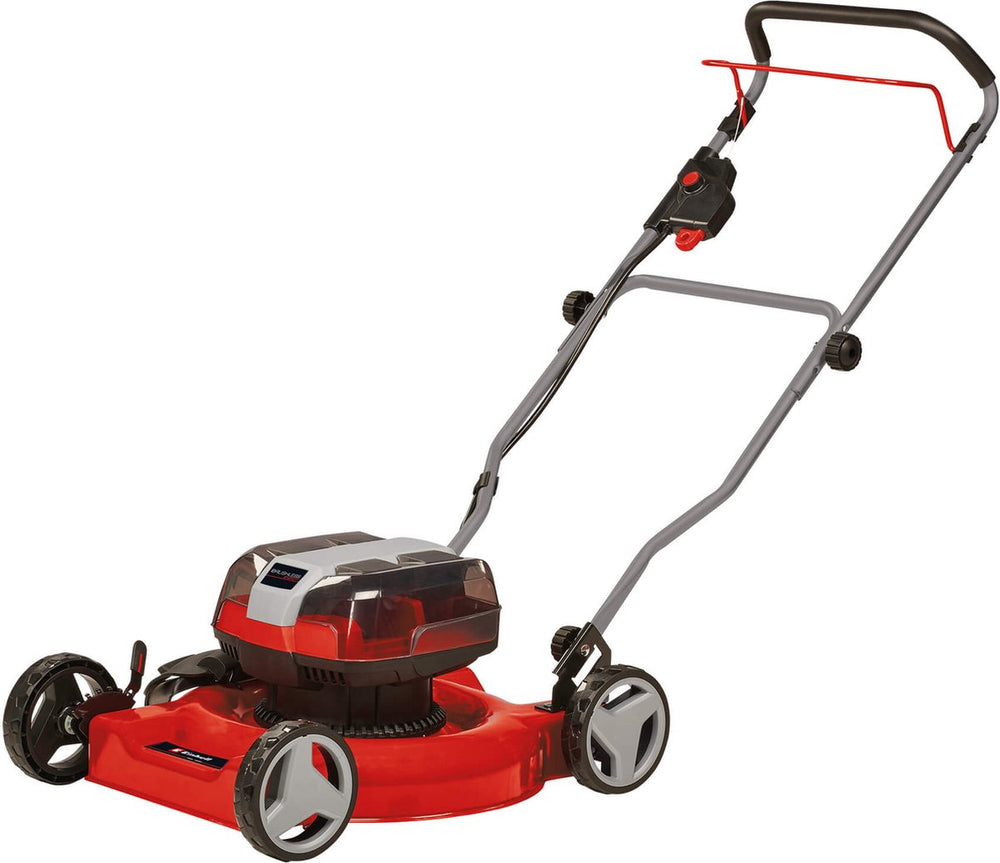Einhell accu grasmaaier ge-cm 36 48 li m solo - power x-change - 36 v li-ion - maaibreedte: 48 cm - dubbele twin-pack-technologie - maaihoogte: 25-75 mm - mulching functie - excl. accu en lader