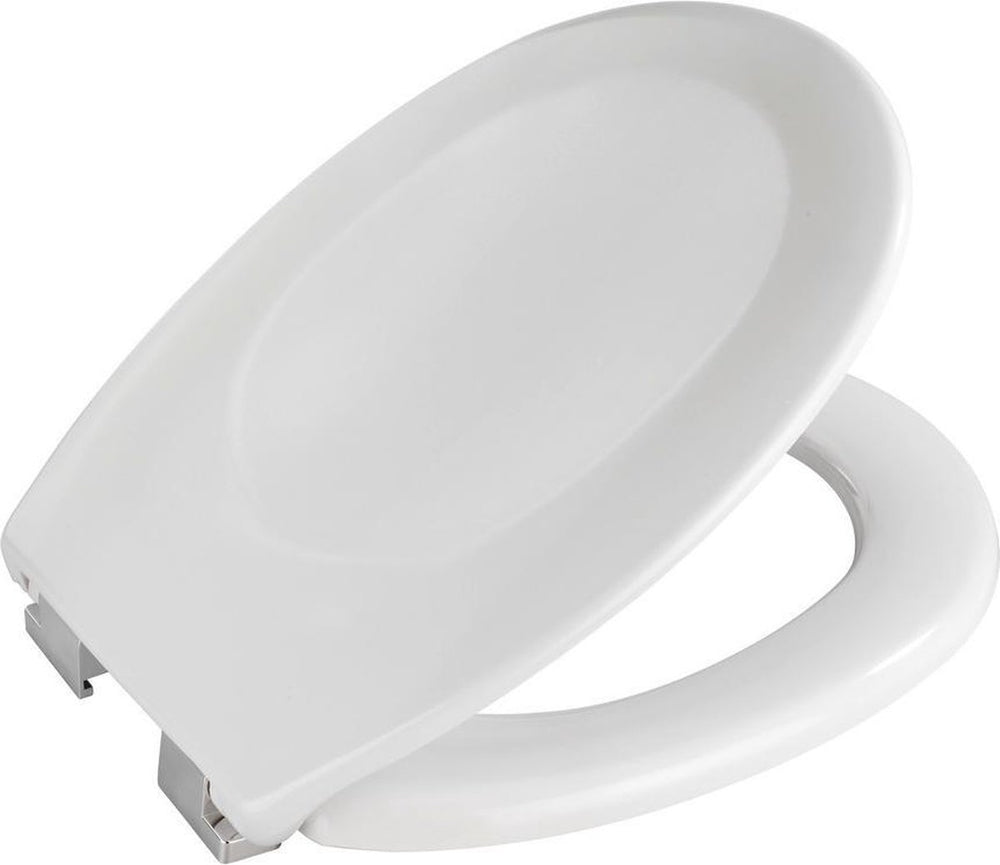 Wenko wc bril savio - stevig wit duroplast - easy-close softclose sluiting - toiletbril wit - toiletzitting wit