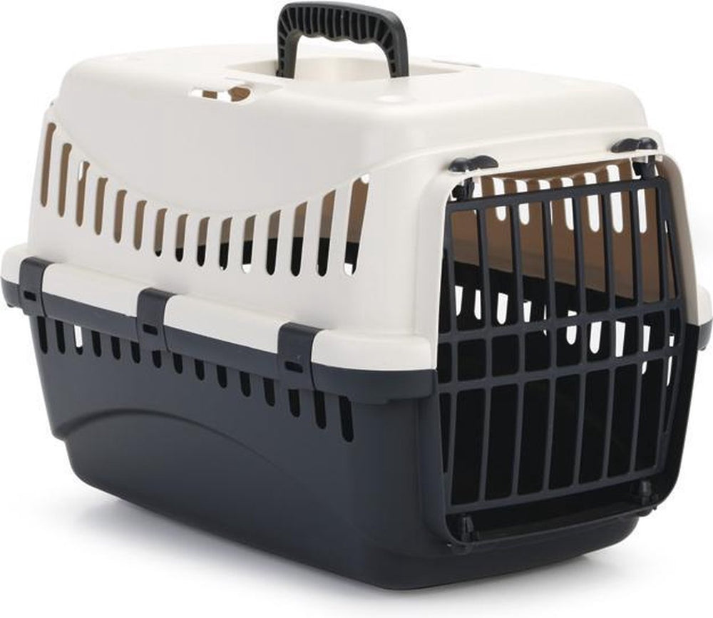 Beeztees gypsy reismand kat - klein huisdier - afneembare bovenkant - creme antraciet - 46x31x32 cm