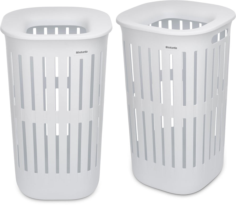 Brabantia collect-it wasmand - set van 2 - met deksel - 55 l - white