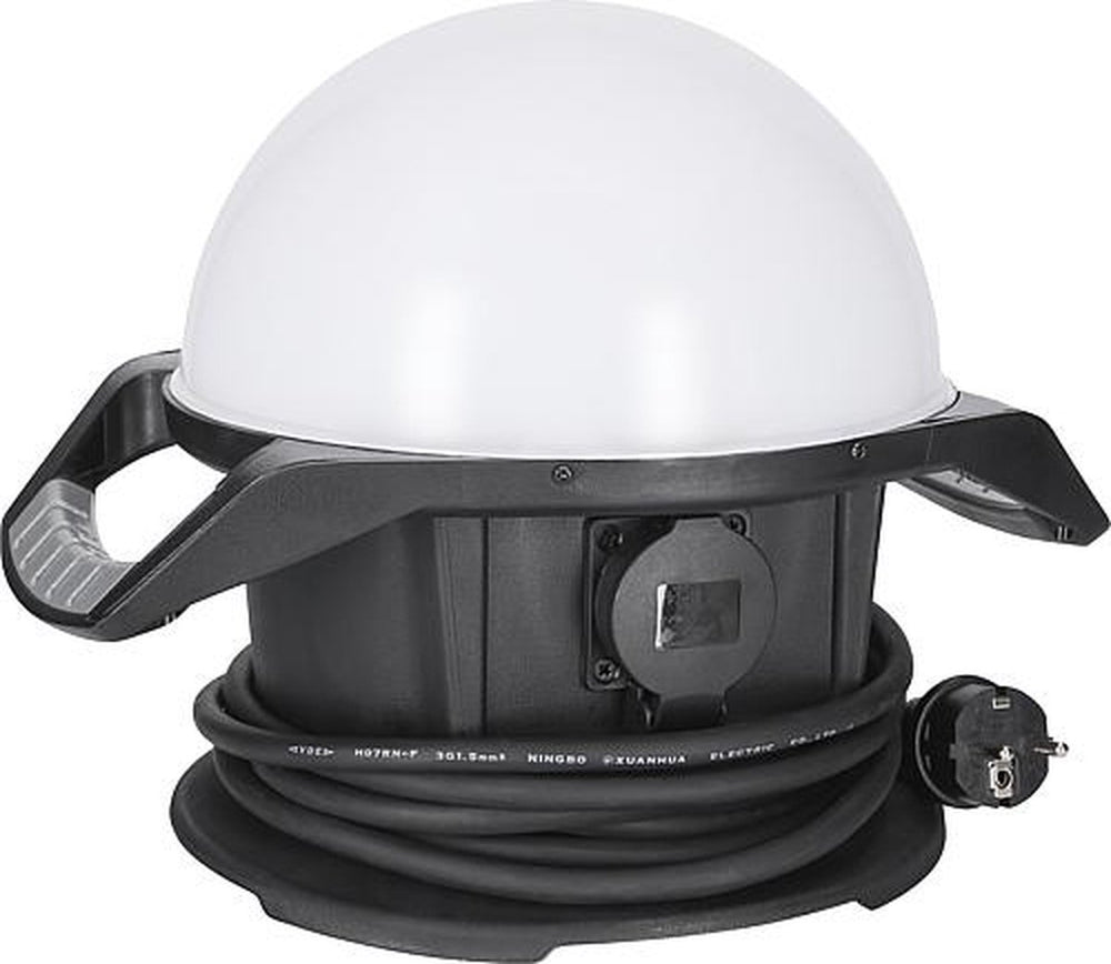 Ansmann werlamp ball led - 360° - ip54 - 6500k - met stopcontact en ophanghaak