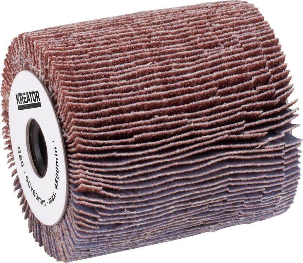 Kreator krt270211 lamellenrol - ø60 mm - korrel: 80