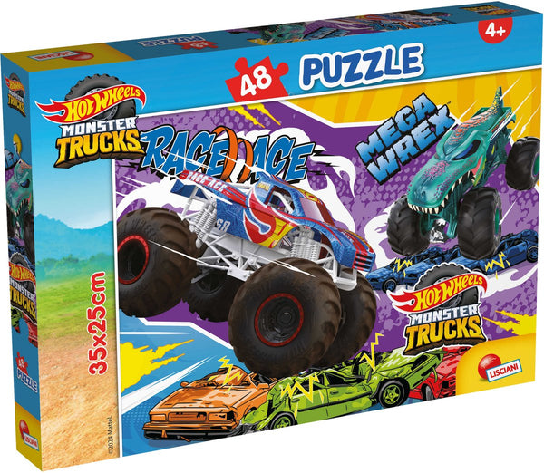 Lisciani - hot wheels - puzzel - 48 stukjes