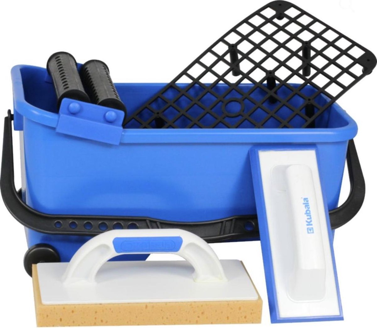 Kubala 9901 - tegelzetter set - 20 liter emmer - voegpasta gereedschap - met spons