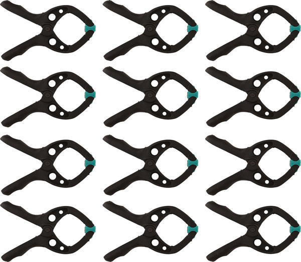 Wolfcraft - 12 veerklemmen mini 30mm - veerklem - zeilklem - marktklem - extra sterk - zeilklemmen - 8653000