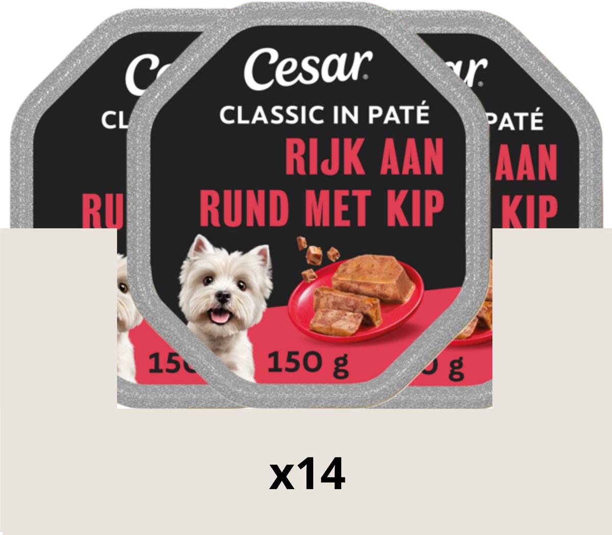 Cesar alu classic paté met ronde vorm