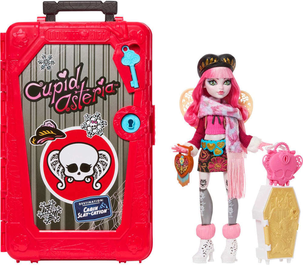 Mattel monster high skulltimate secrets cabinevakantie speelset - cupid asteria pop en accessoires
