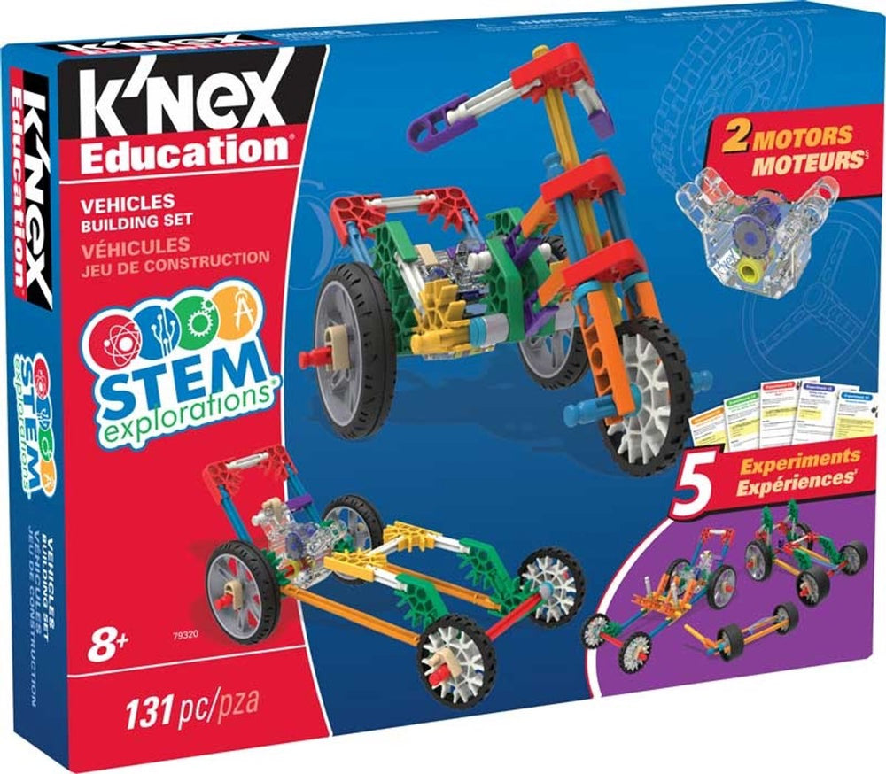 K'nex-stamverkenningen: bouwsets voor voertuigen