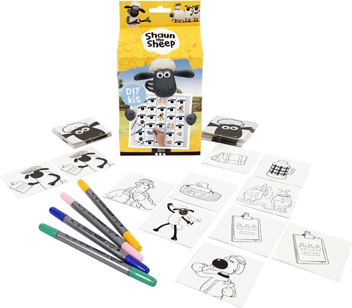 Creativ company diy tekenset shaun memoriespel