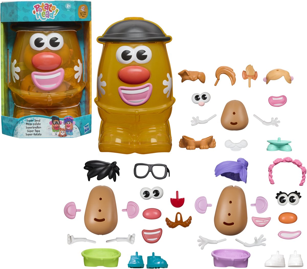 Potato head superpieper - aardappel speelgoed voor meisjes en jongens 2+ jaar