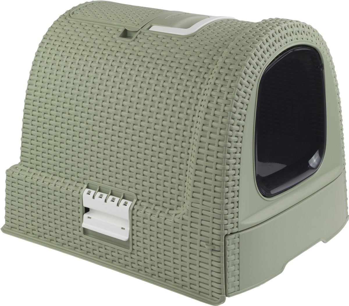 Curver kattenbak met lade - 51,5x38,5x40cm - misty green