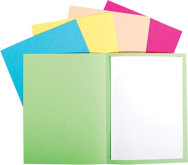Exacompta forever 170 - pak van 100 dossiermappen 170g m2- 24x32cm voor a4. - geassorteerd - 420000e
