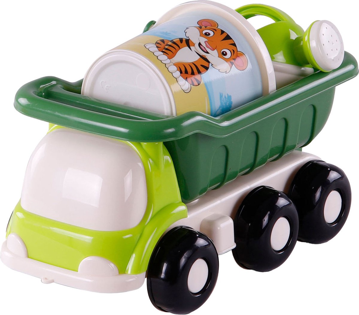Cavallino strandkiepwagen met emmerset groen, 5dlg.