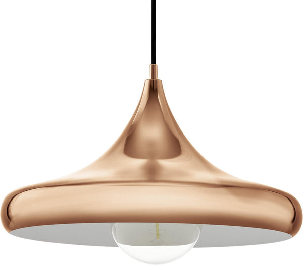 Eglo coretto 2 - hanglamp - 1 lichts - ø400mm. - koperkleurig