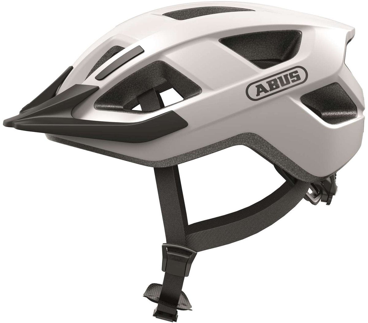 Abus Helm Aduro 3.0 - Sportieve en chique fietshelm voor veiligheid en comfort - Polar White - L 58-62cm