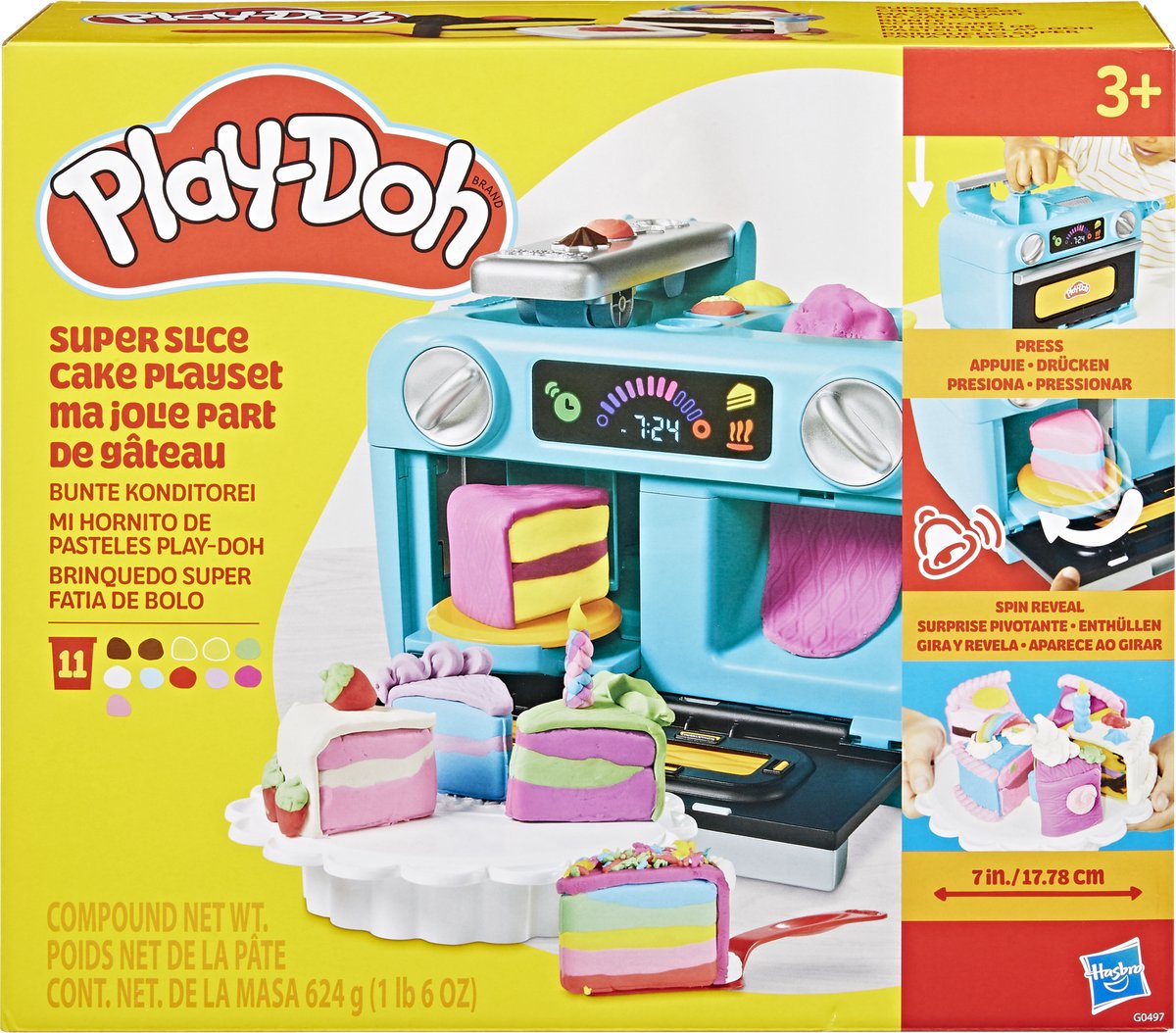 Play-doh taart met laagjes - boetseerklei