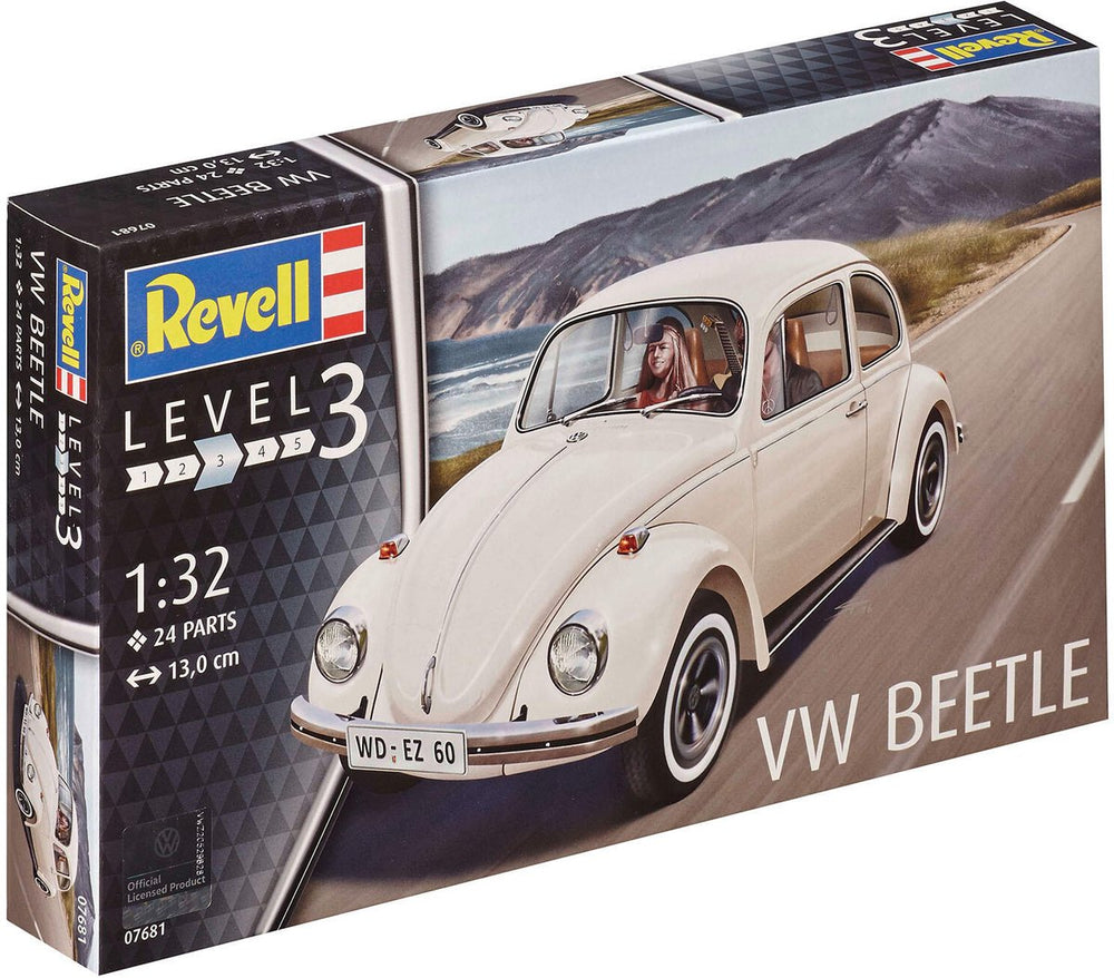 Revell modelbouwpakket auto - 07681 volkswagen vw kever - duitse personenauto plastic - 1:32 - modelbouw