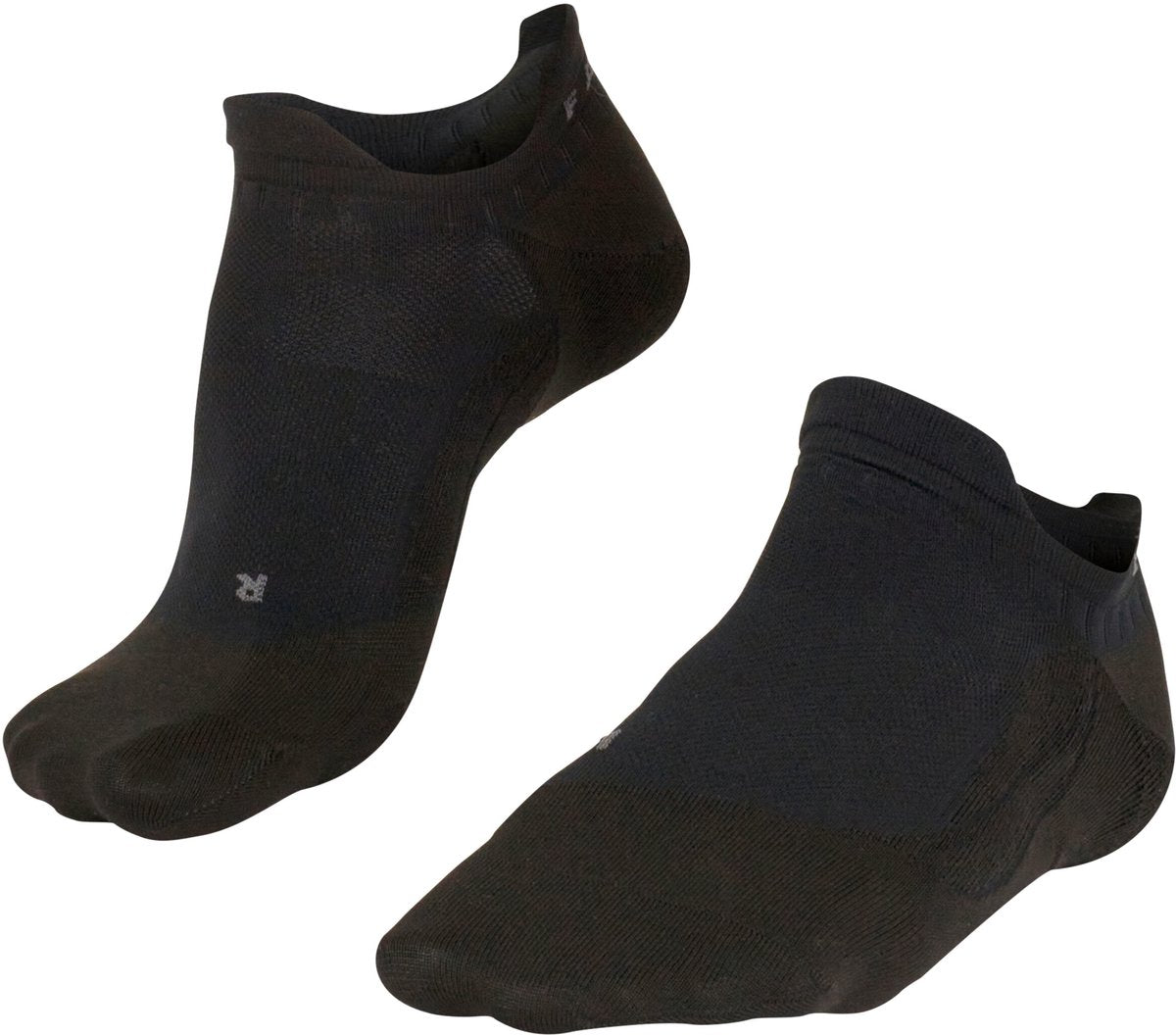 Falke go5 invisible anti-blaar katoen functioneel materiaal golfsokken heren zwart - maat 44-45