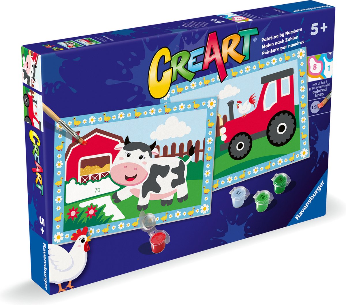 Ravensburger creart schilderen op nummer - tractor met decor