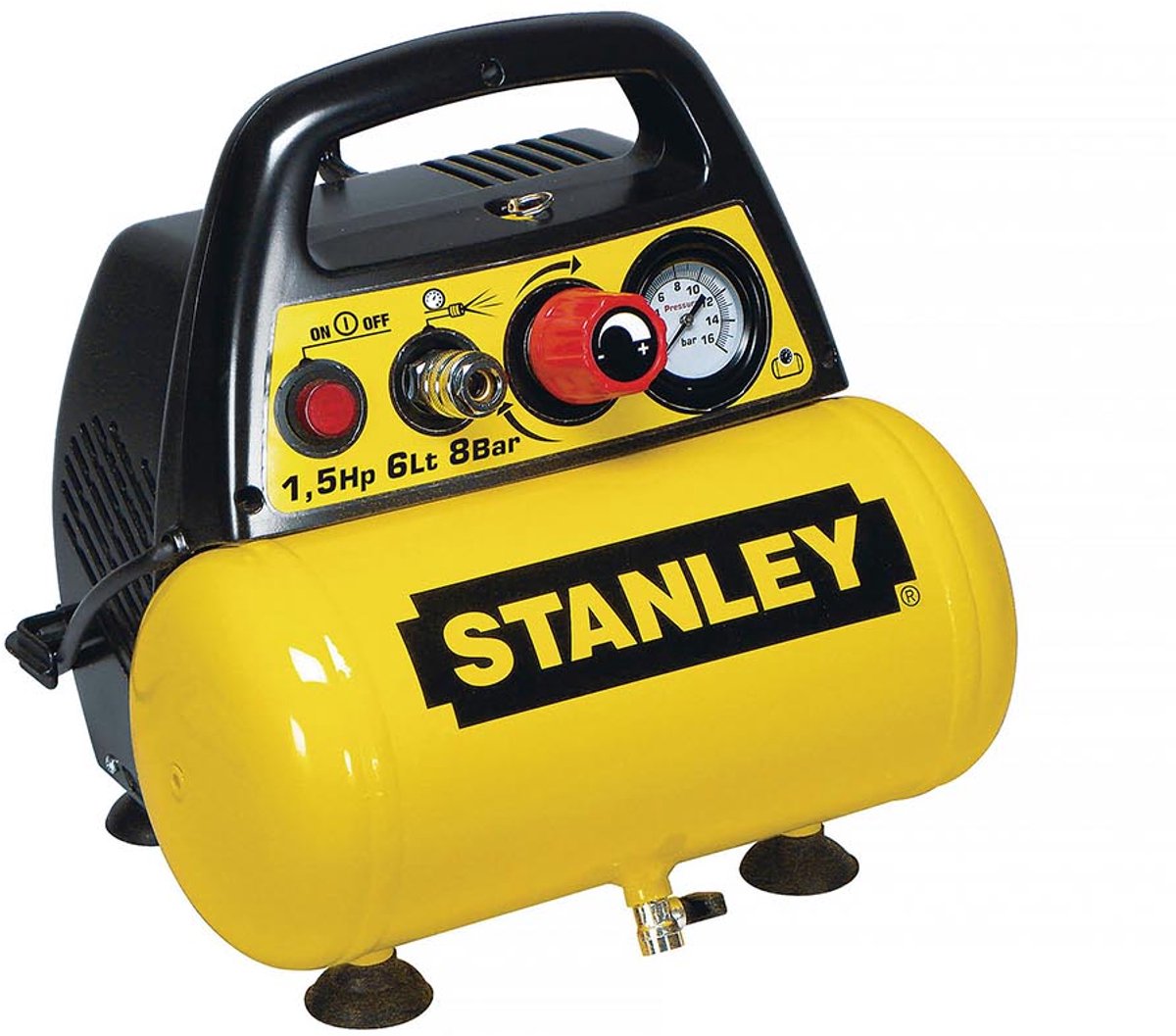 Stanley – dn200 8 6 luchtcompressor – 8 bar – olievrij