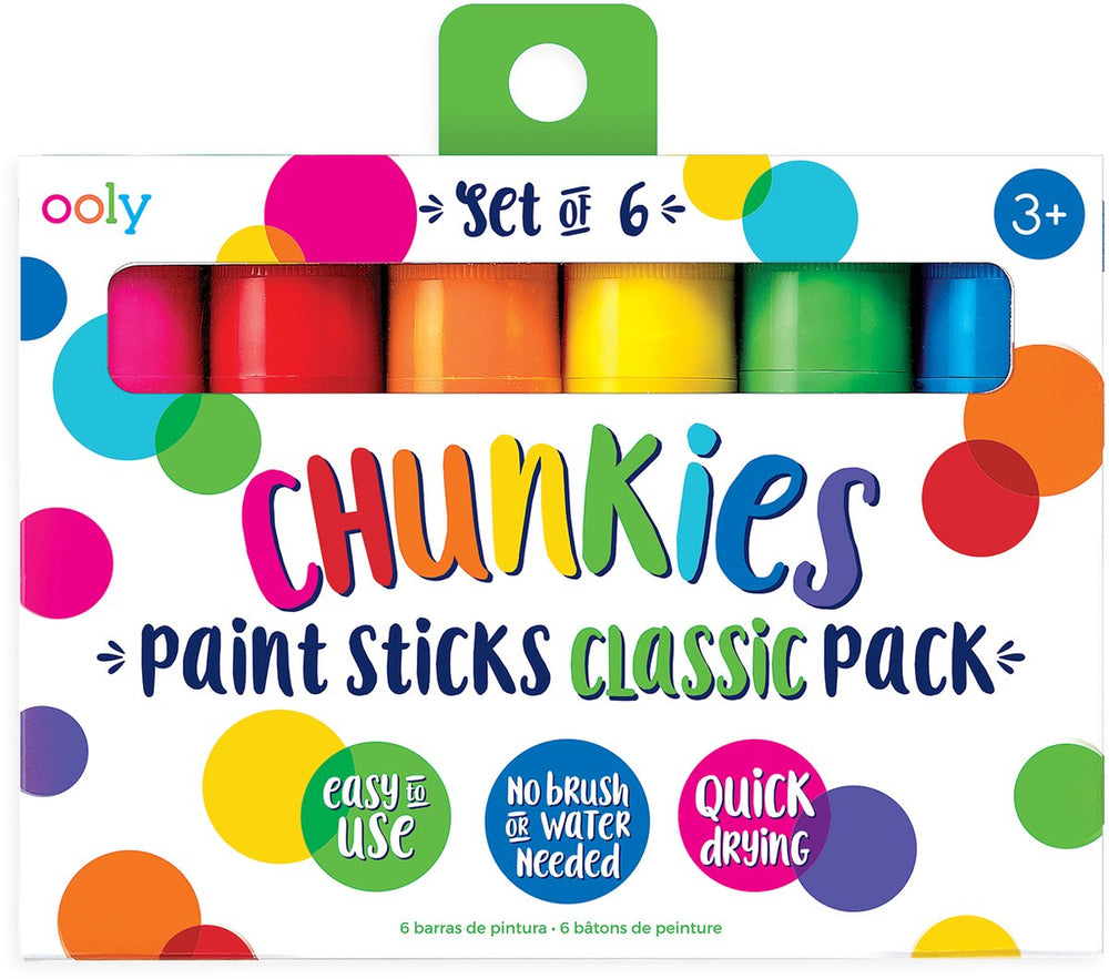Ooly - chunkies - verf stiften - classic set - set van 6 stuks
