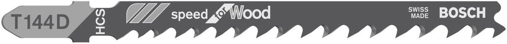 Bosch - decoupeerzaagblad t 144 d speed - for wood