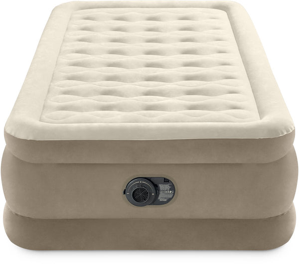 Intex twin ultra plush luchtbed met ingebouwde pomp - 191x99x46 cm