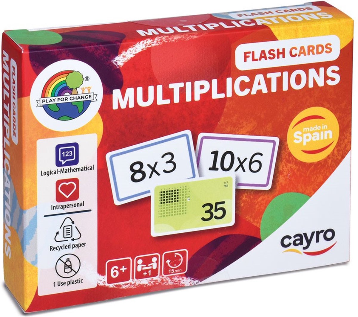 Geronimo games cayro - flash cards: multiplications - rekenspel - 1-8 spelers - geschikt vanaf 6 jaar