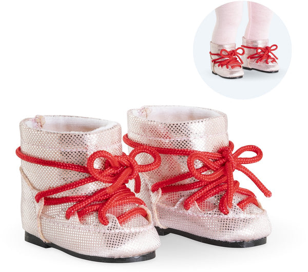 Corolle poppen snowboots roze 36cm - winterlaarzen poppen accessoire.