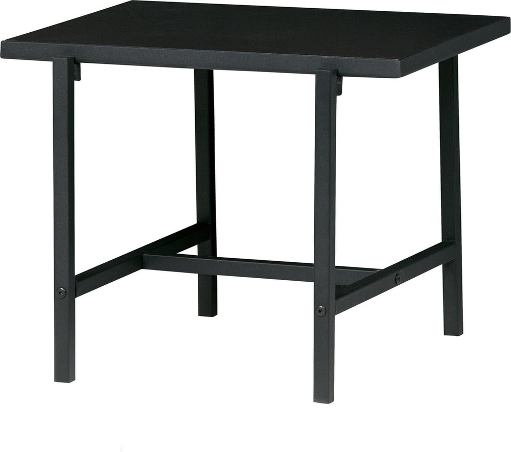 Woood turn around bijzettafel - hout metaal - marmer zwart - 40x50x44 cm