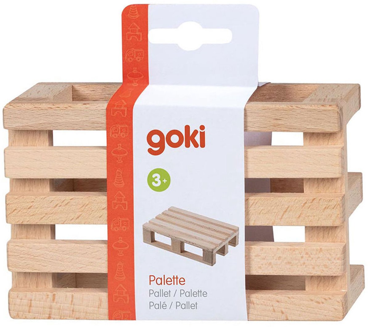 Goki houten poppenmeubelpallet