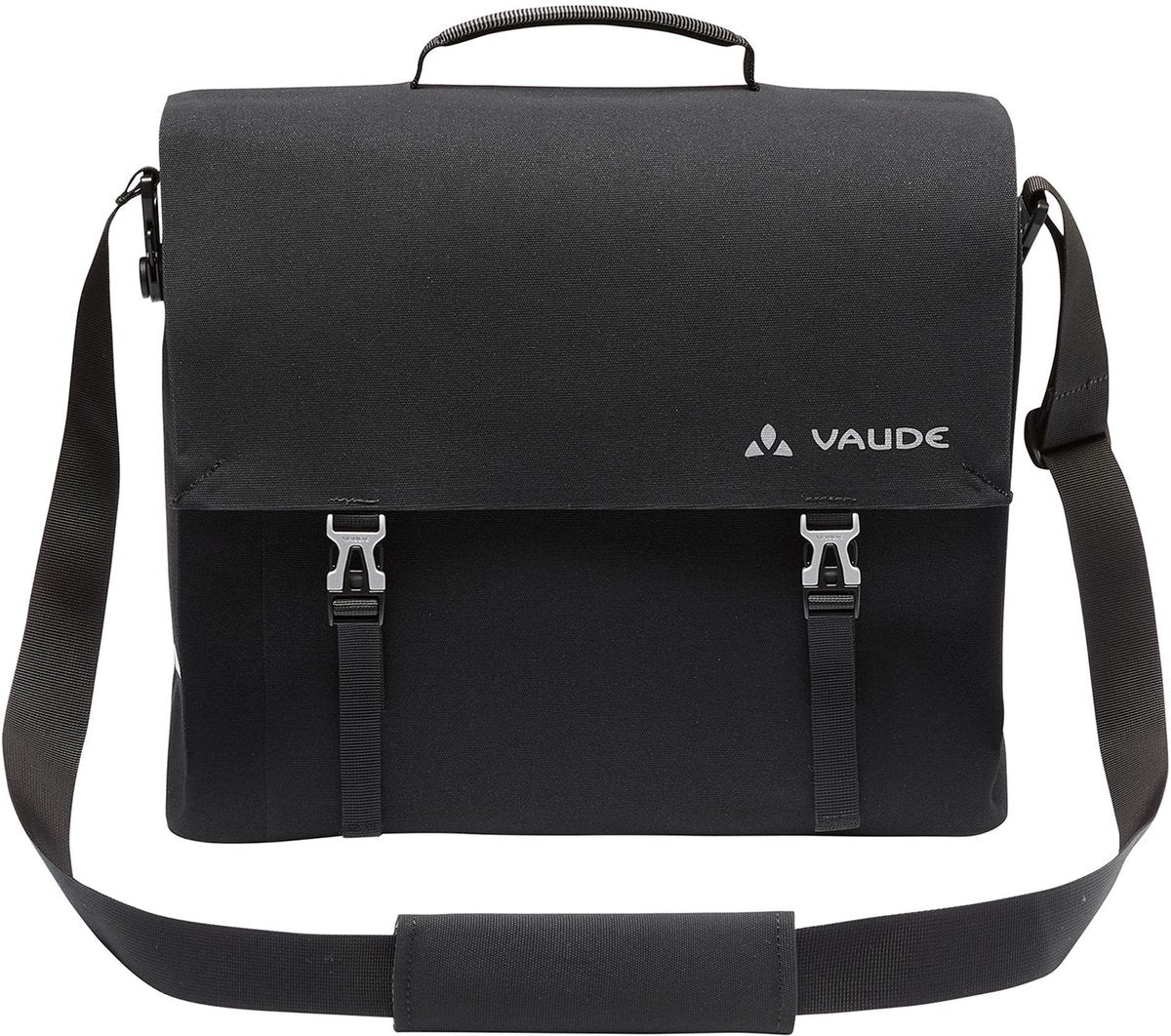 Vaude fietsenzak schoudertas met laptopvak bayreuth iv bike bag black zwart