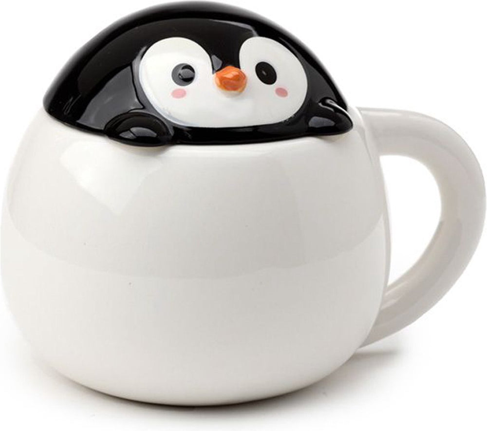 Huddle pinguïn dekselvormige keramische mok