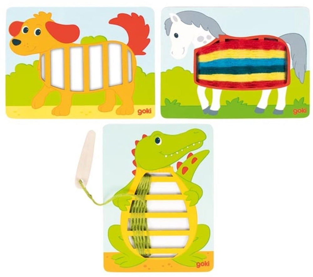 Goki Houten Weefpuzzels, 3e.