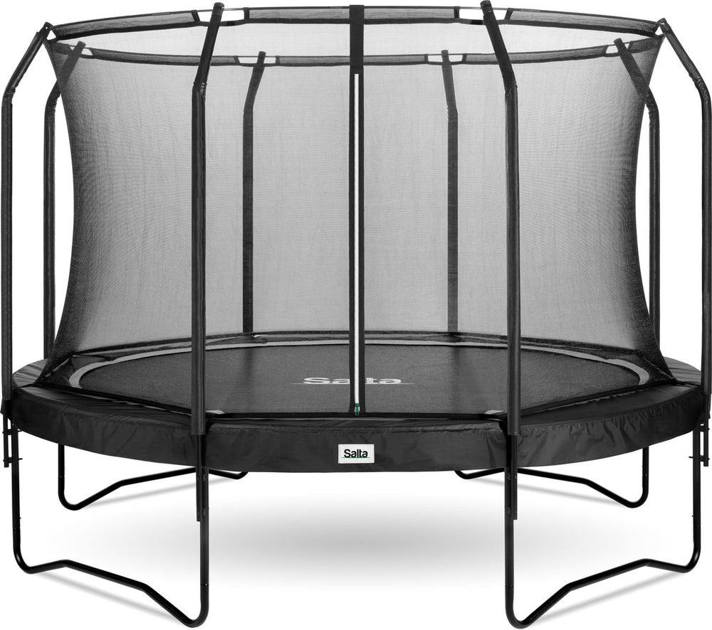 Salta premium black edition - trampoline met veiligheidsnet - ø 366 cm - zwart