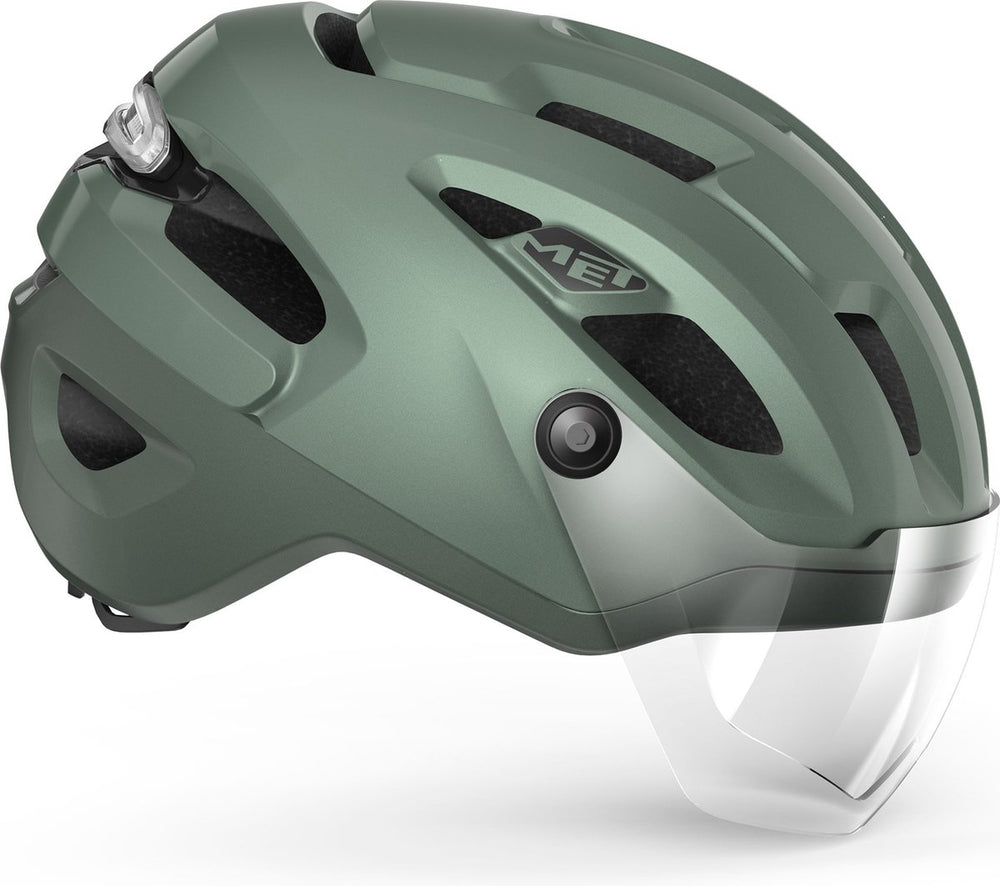Met intercity mips fietshelm mannen vrouwen – fietshelm e-bike volwassenen – elektrische fiets – maat s (52-56cm) – nta 8776 – sage allic matt (groen)