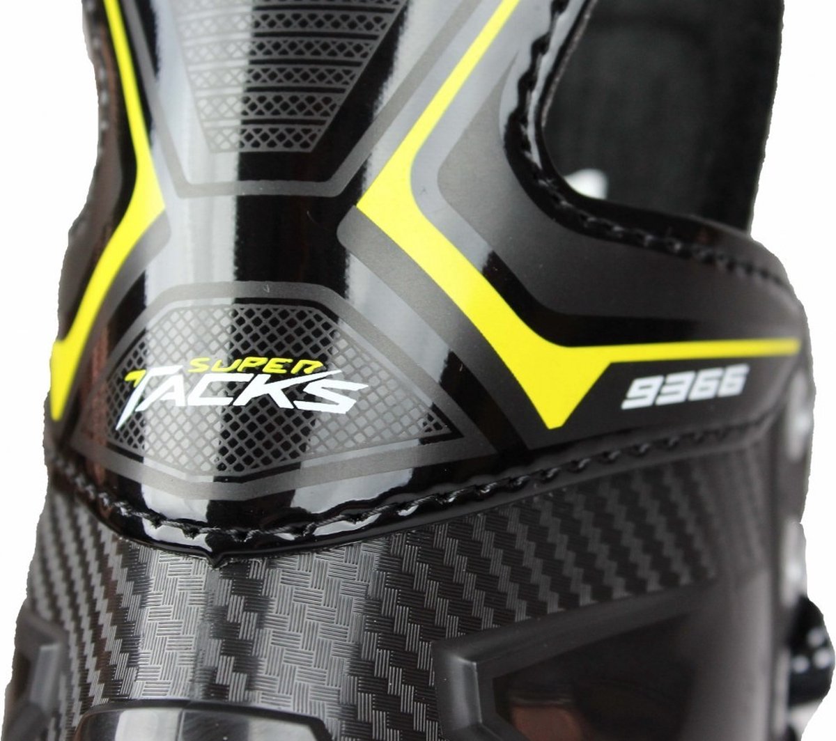 Ccm – supertacks 9366 – ijshockeyschaatsen – schaatsen heren – volwassenen – zwart – verstevigde support rvs speedblade – regular fit – maat eu 44.5