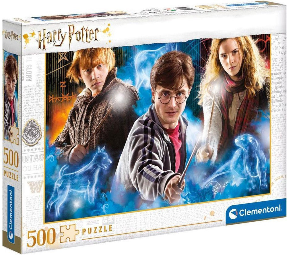 Clementoni - puzzel - 500 stukjes - harry potter 2 compact box - puzzel voor kinderen en volwassenen