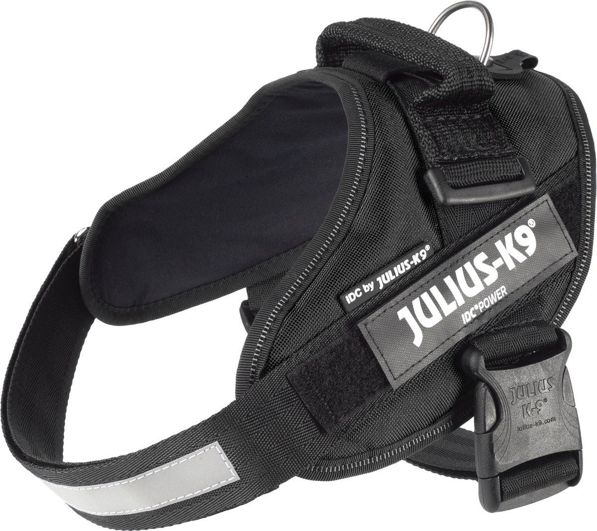 Julius k9 idc powerharnastuig voor labels zwart