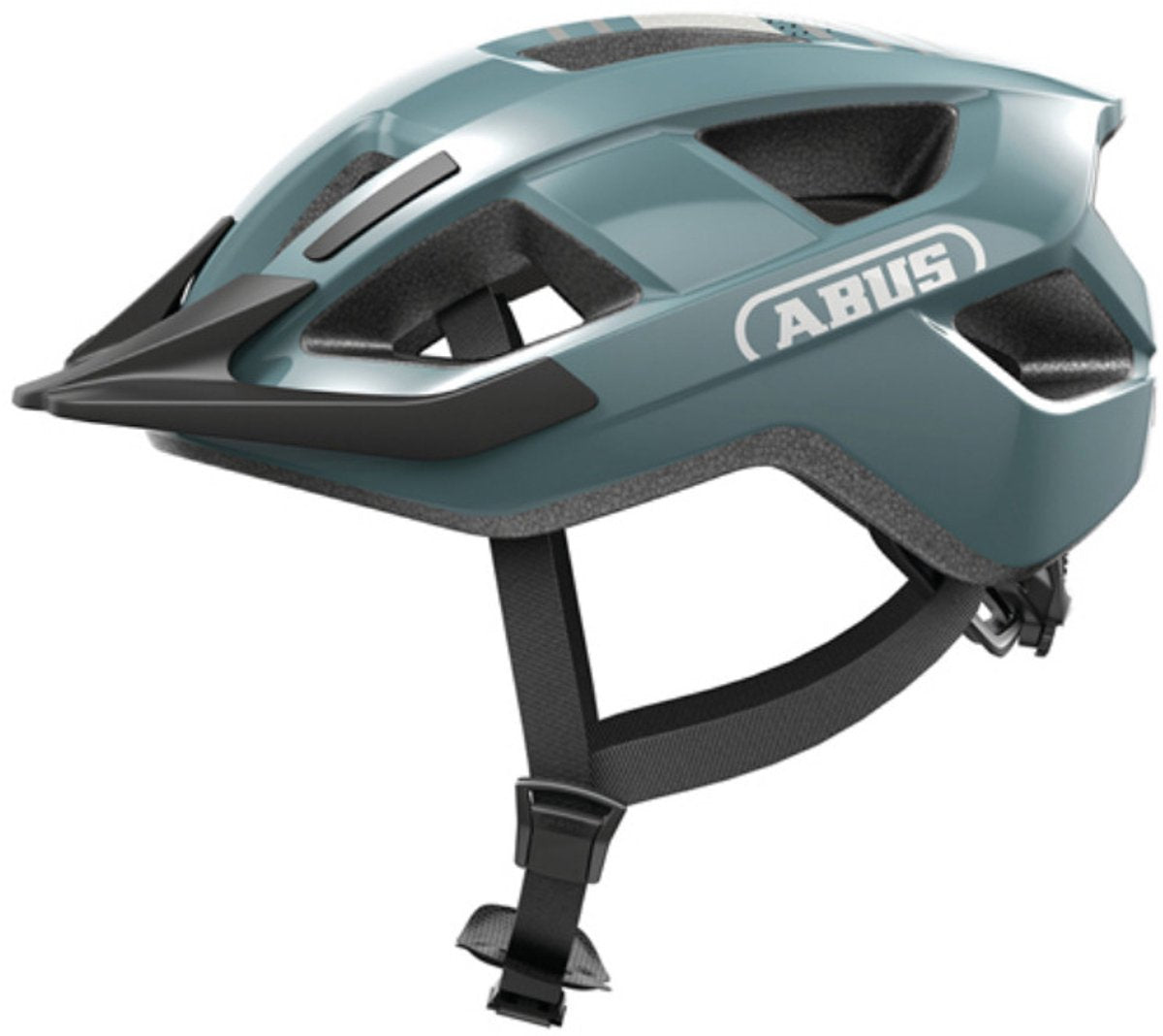 Abus fietshelm aduro 3.0 led glacier blue m - 52-58 cm - blauw - geschikt voor gebruik op elektrische fietsen - stadsfietsen - 315 g