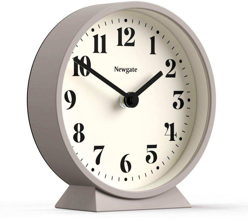 Newgate theater tafelklok grijs 16cm