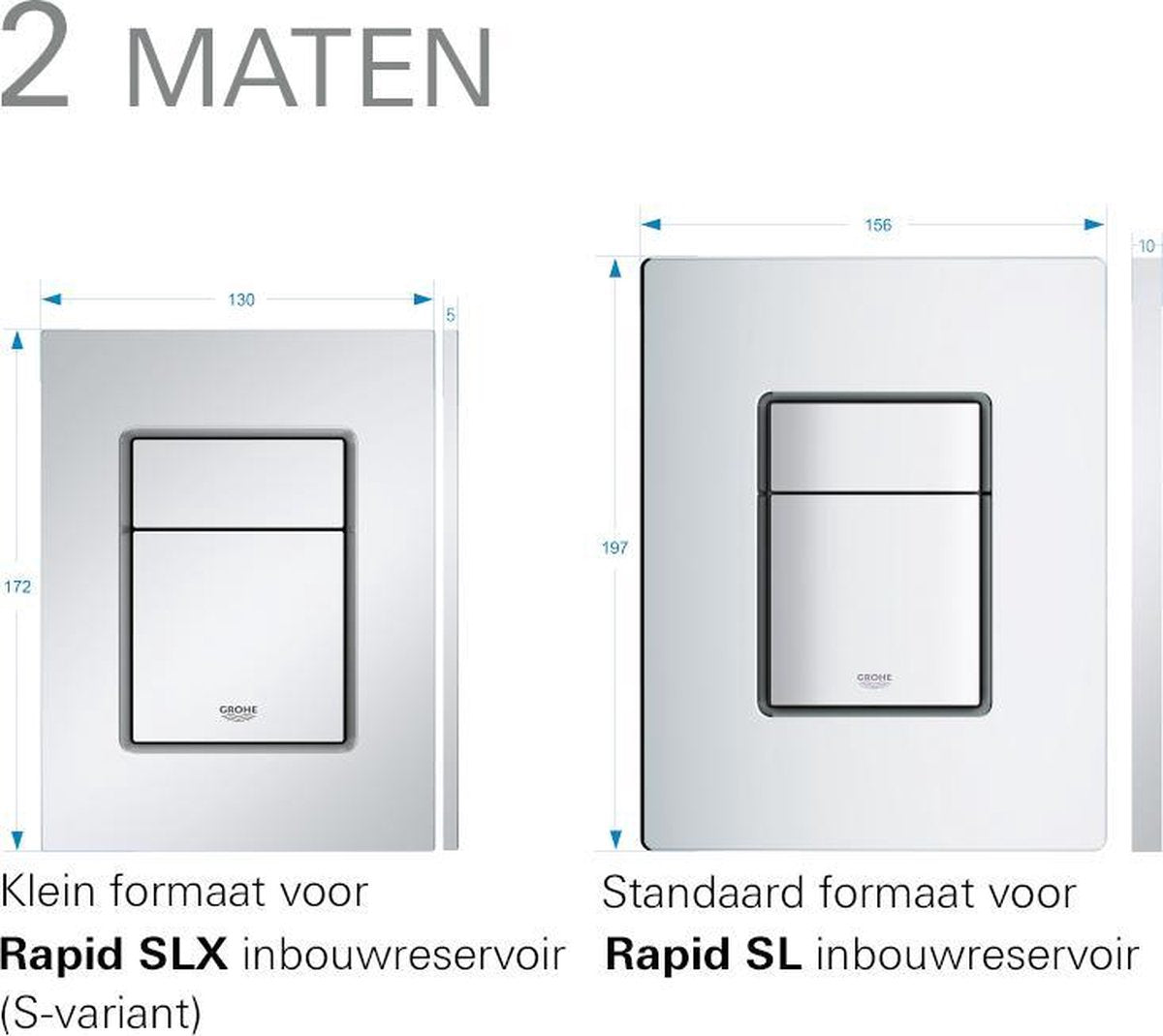 Grohe skate cosmopolitan bedieningsplaat - dual - kunststof - cool sunrise brushed (mat goud)