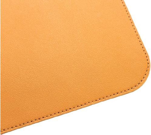 Sigel bureauonderlegger 80 x 30 cm geel grijs dubbelzijdig