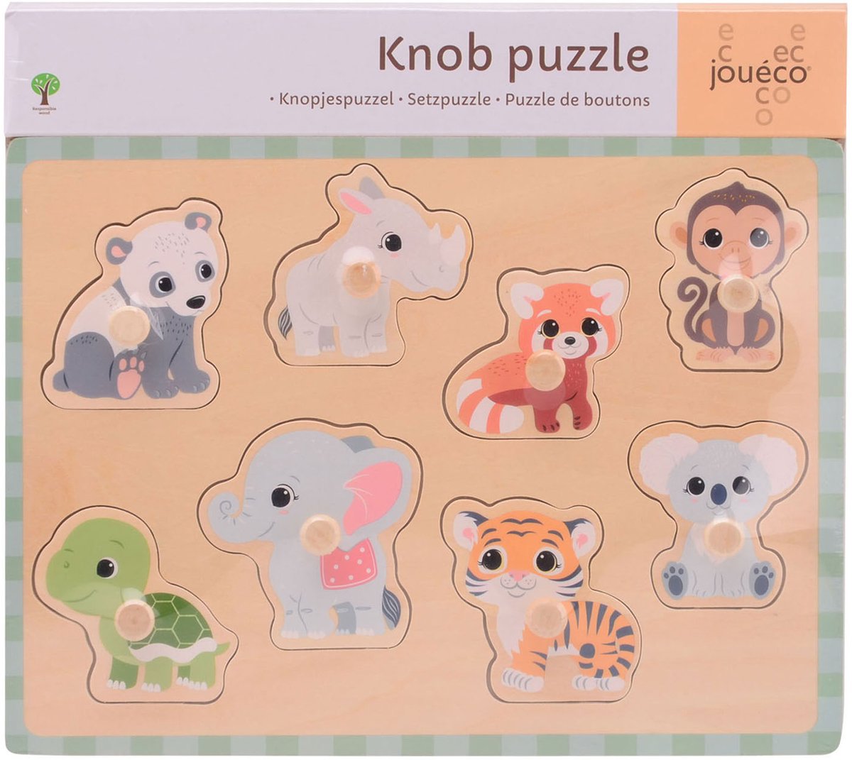 Joueco de wildies noppenpuzzel, 8st.