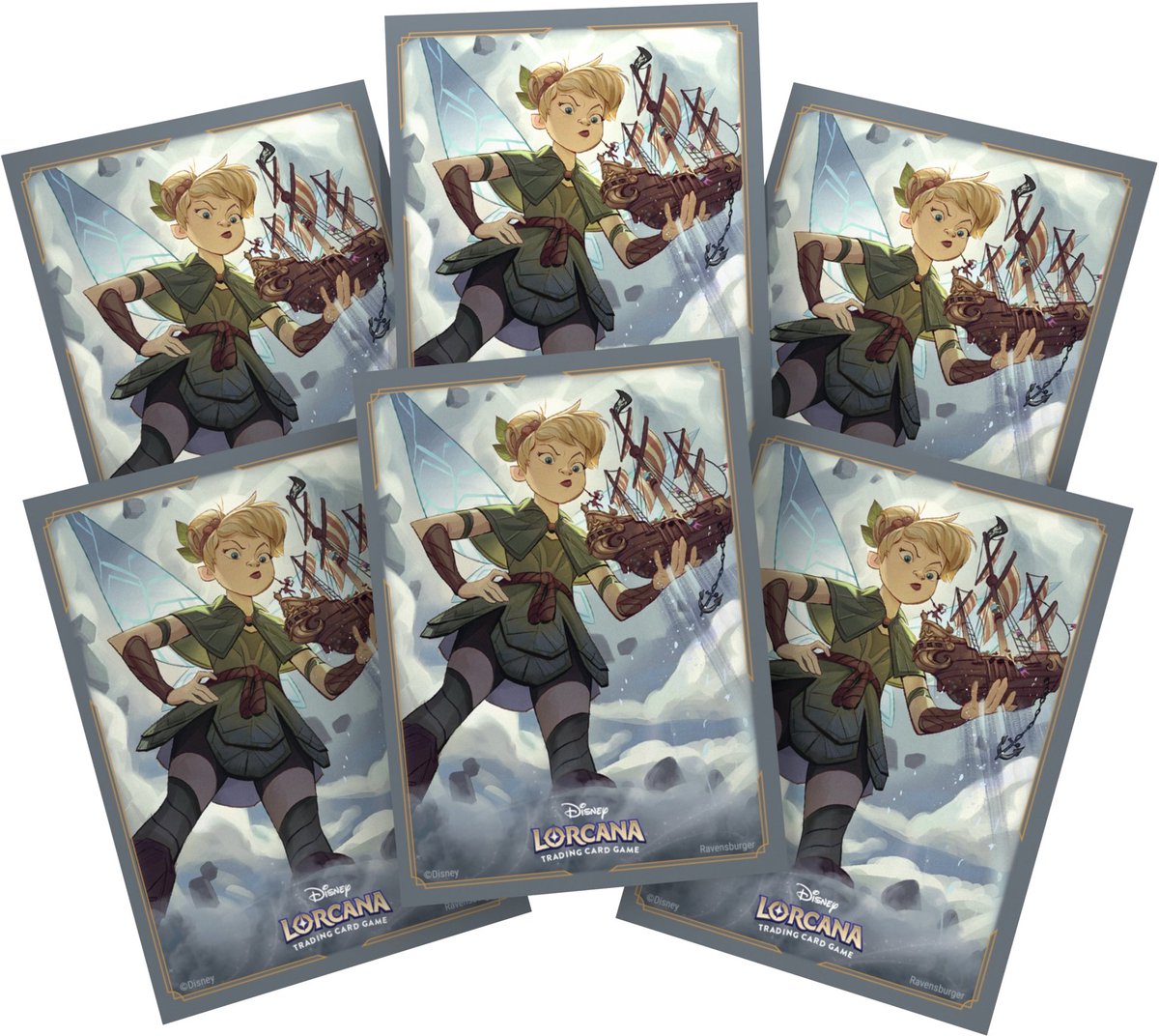 Disney lorcana - reign of jafar - card sleeve - set 8 - tinker bell - en.