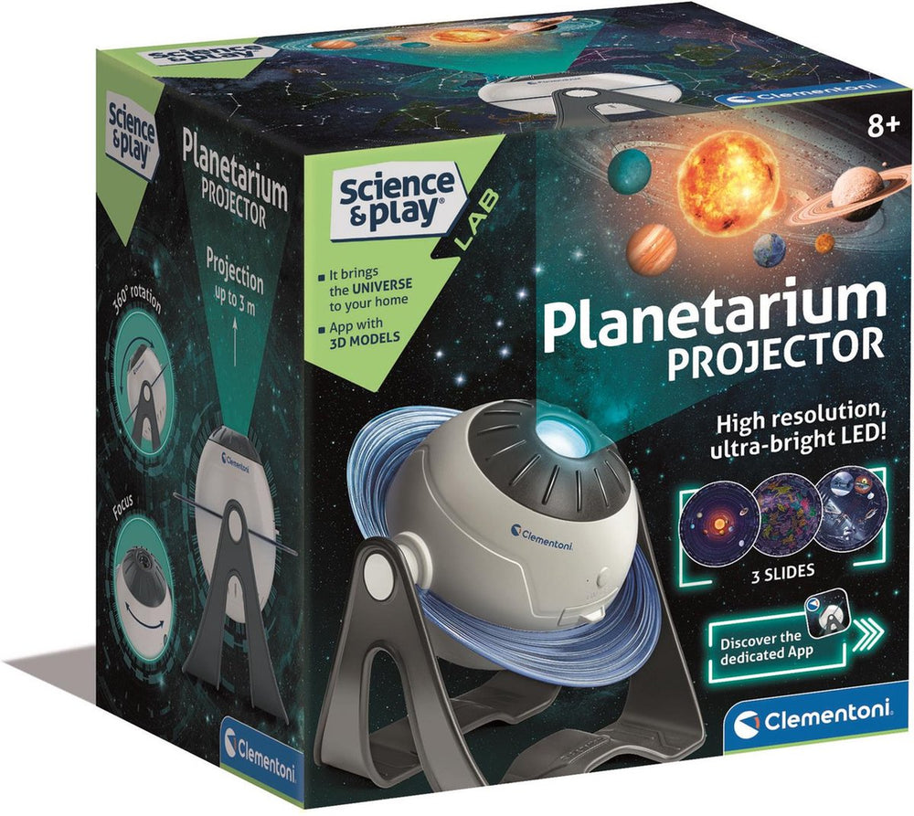 Clementoni wetenschap spel - planetarium projector - stem speelgoed - planeten en sterren bewonderen - vanaf 8 jaar