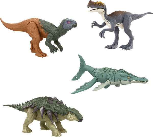 Mattel jurassic world rebirth frenzy pack assortment - willekeurig pakket met gevaarlijke dinosaurussen