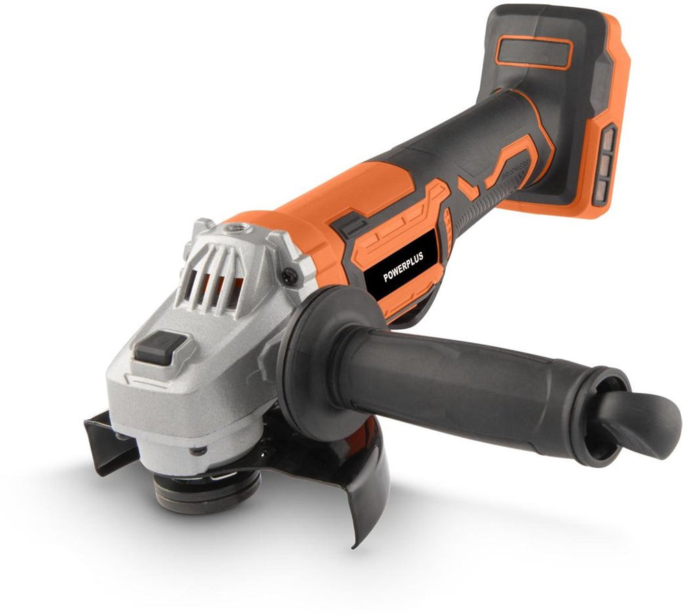 Powerplus haakse slijper powdp35160 - borstelloos -20v -ø 125mm - excl. batterij en lader