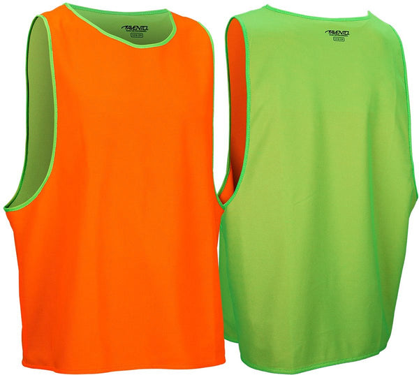 Avento trainingshesje dubbelzijdig - senior - fluorgroen fluororanje one size