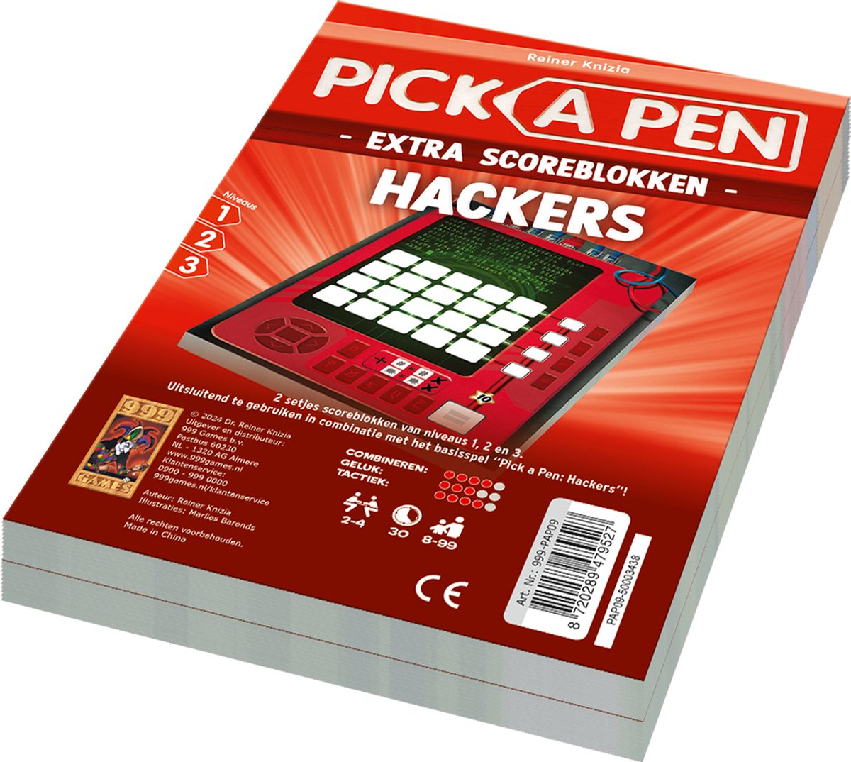 999games 999 games kies een pen hackers scoreblokken, 2st.